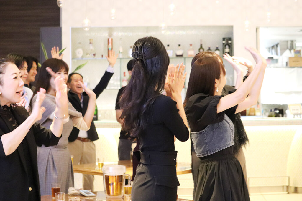 関西万博慰労会の様子